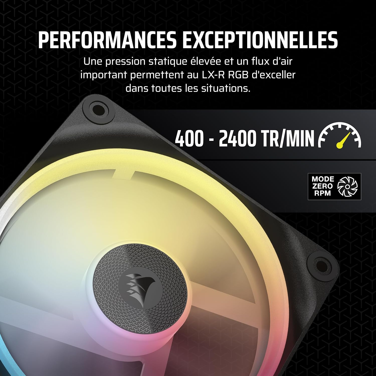 Thumbnail 5 de CORSAIR iCUE Link LX120-R RGB 2400 tr/min