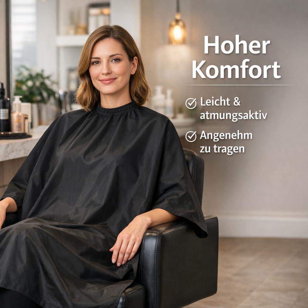 Detalle 2 de IC-collection Professionelle Haarschneideumhang 126×146 cm ✂