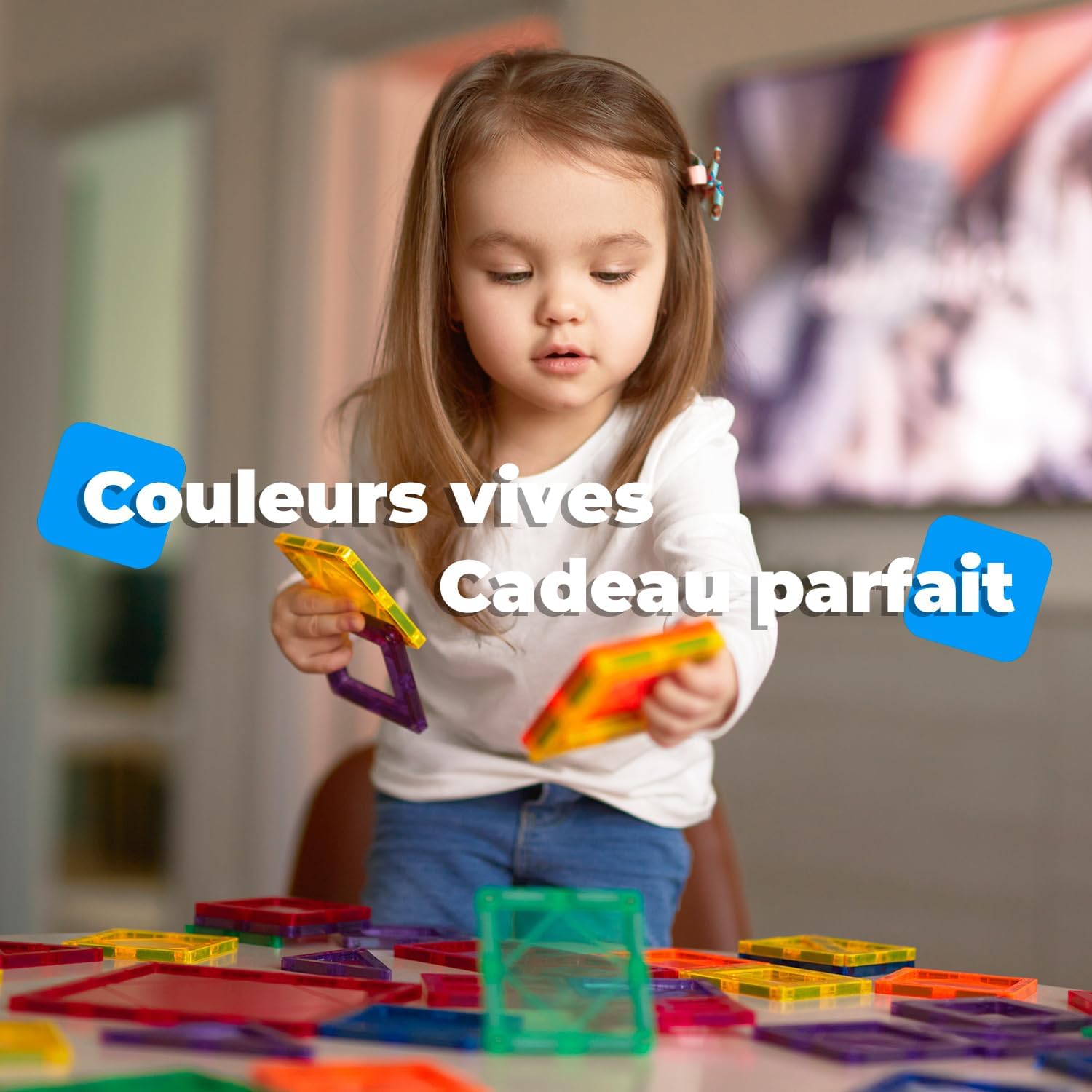 Thumbnail 5 de NK Set di Costruzione Magnetici per Bambini (48 pezzi) con tessere magnetiche 3D