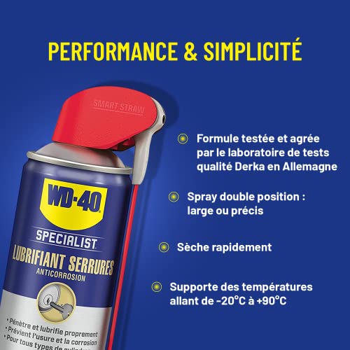 Detalle de WD-40 Specialist Lubrifiant Serrures 250 ml – sans graisse ni silicone