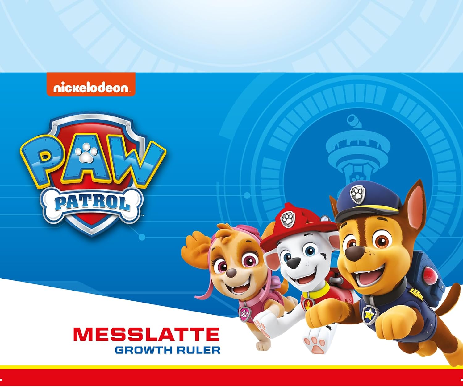 Detalle de roba Messlatte für Kinder Paw Patrol – Größenmesser 70–150 cm, Holz MDF weiß/blau