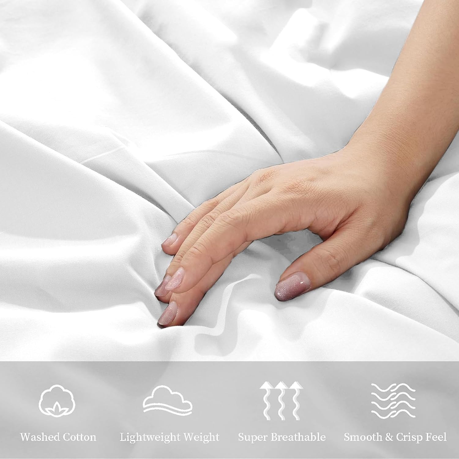 Detalle de My Home Store Flat Sheet Double Size – 230 x 255 cm, 100% Egyptian Cotton, Hotel Quality