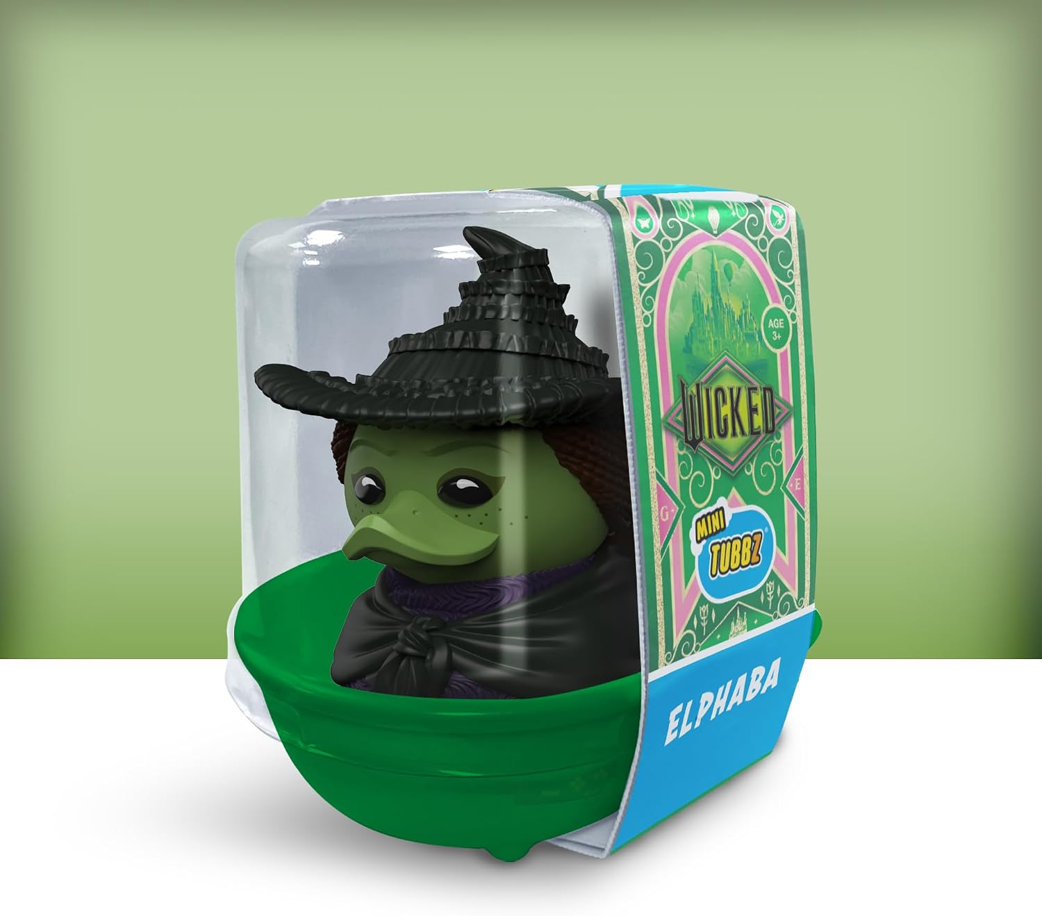 Detalle 2 de TUBBZ Mini: Wicked – Elphaba Thropp, figurka kaczki cosplay z PVC