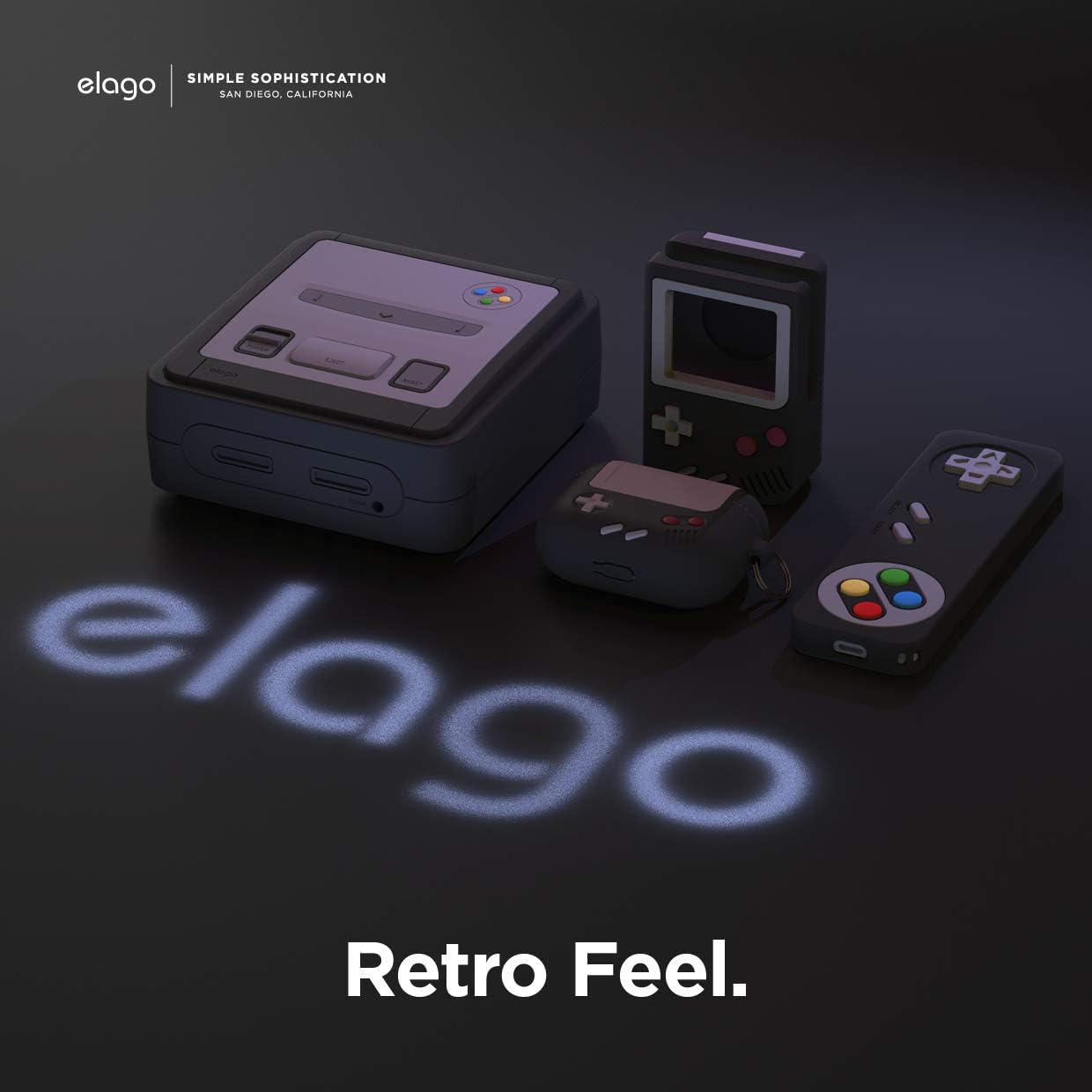 Detalle de Coque elago T4 pour Apple TV 4K & HD — étui silicone style console rétro