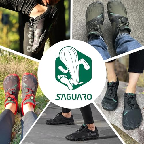 Thumbnail 1 de SAGUARO Zapatillas barefoot minimalistas, ligeras y flexibles, negras, talla 44