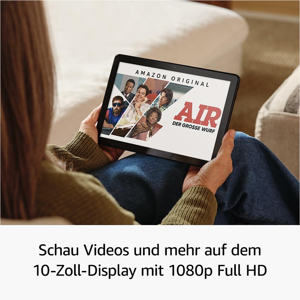 Detalle 2 de Fire HD 10-Tablet 2023 (Neueste Generation) – 10,1 Zoll Full HD, Octa-Core, 3 GB RAM, bis zu 13 Stunden Akku