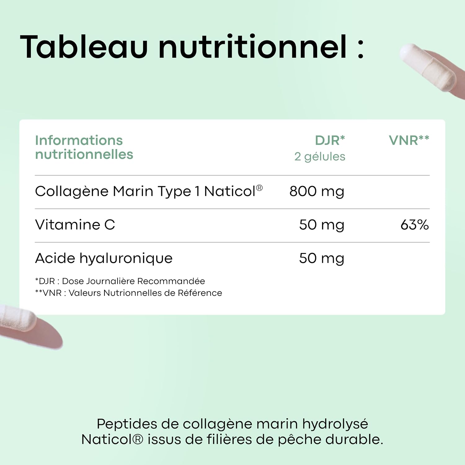 Detalle 2 de Novoma Collagène Marin Type 1 120 gélules