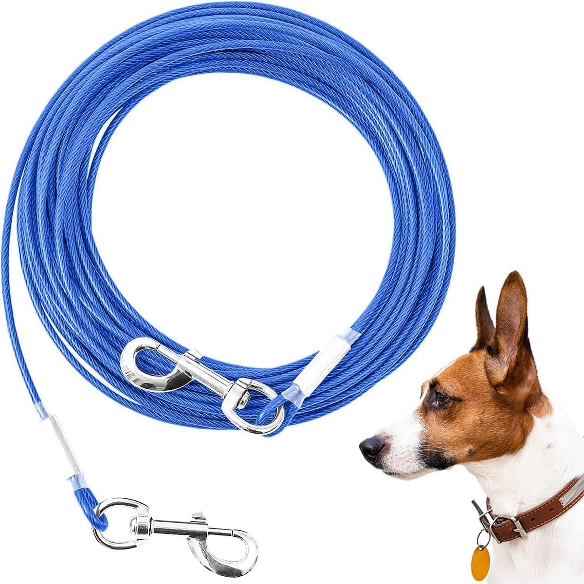 Thumbnail 6 de Mi Metty Dog Tie Out Cable – Heavy Duty 20ft Chew‑Proof Dog Runner for Large Breeds