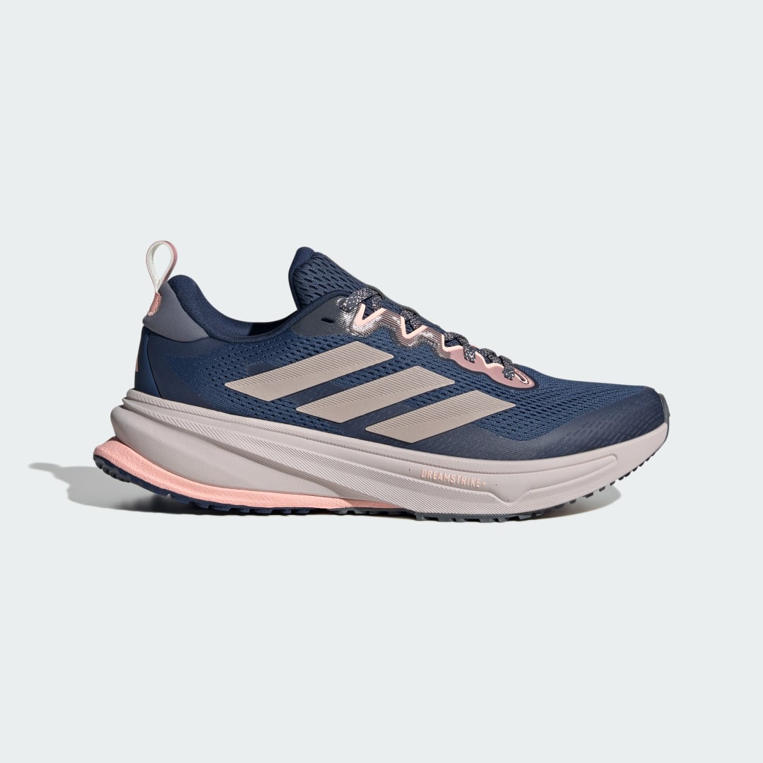 Detalle de Adidas Supernova Rise All Terrain, zapatilla de running azul