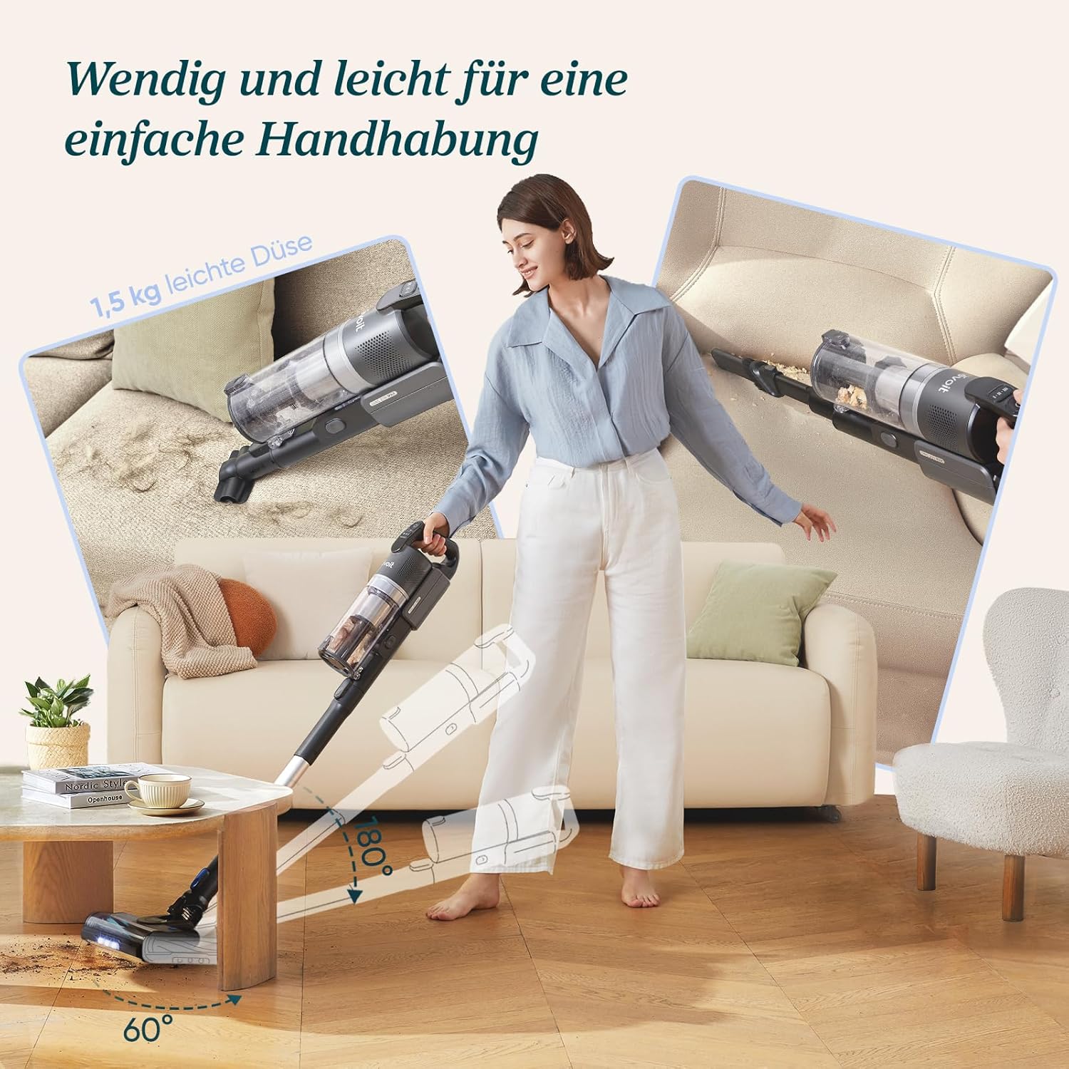 Thumbnail 4 de Levoit LVAC-200 MAX Akku-Staubsauger mit HEPA‑Filter für 100 m² 🧹
