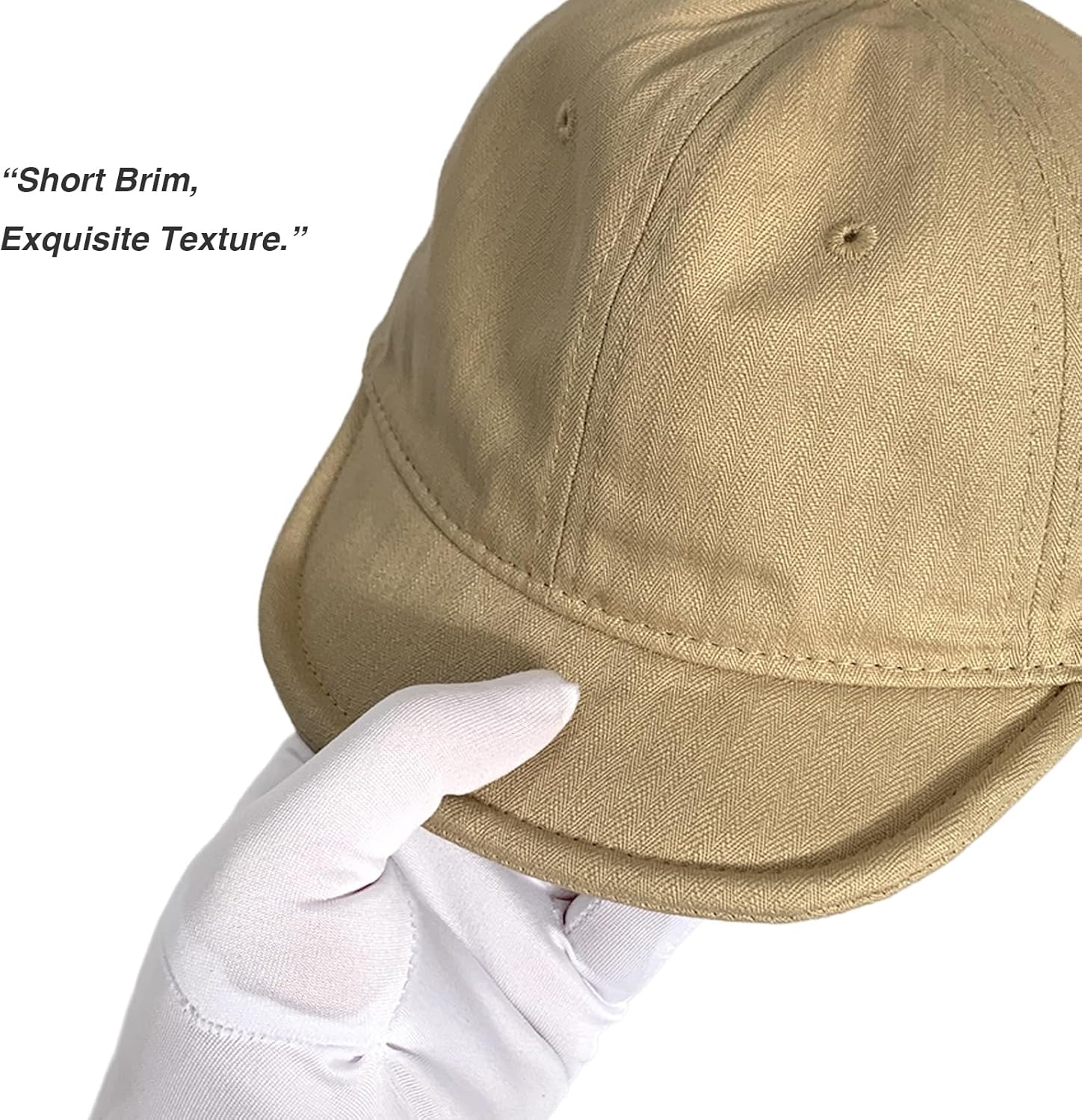 Thumbnail 4 de HIQIU Short Brim Basecap Damen – Vintage Unisex Baseballkappe mit kurzer Krempe
