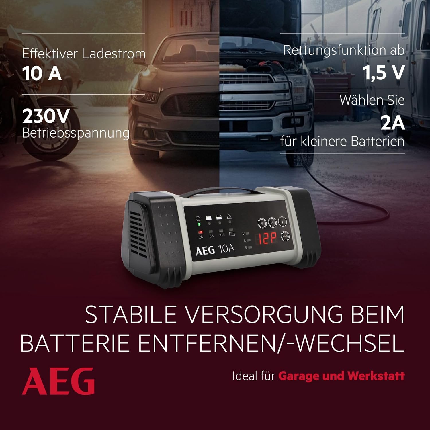 Thumbnail 5 de AEG LT 10 BatterieladegerĂ€t 10A đ
