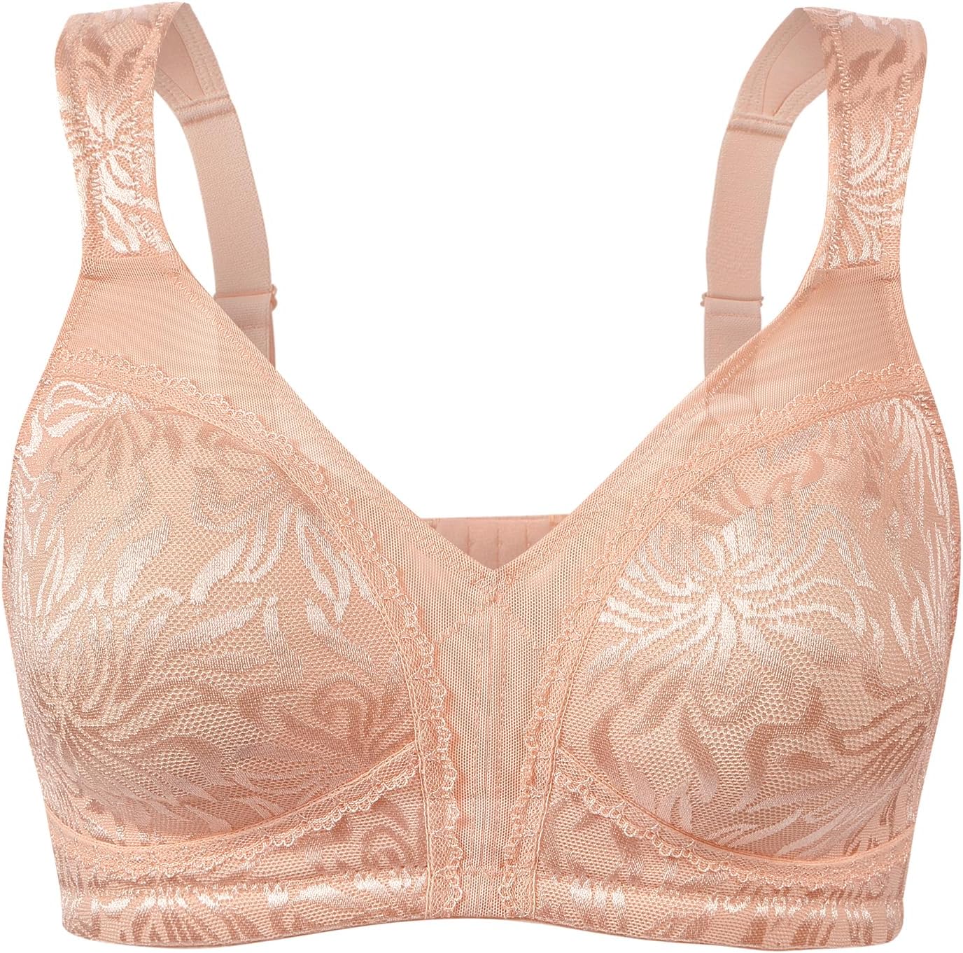 Detalle de WingsLove Women's Minimizer Bra, Full Coverage, Non-Padded and Wire-Free