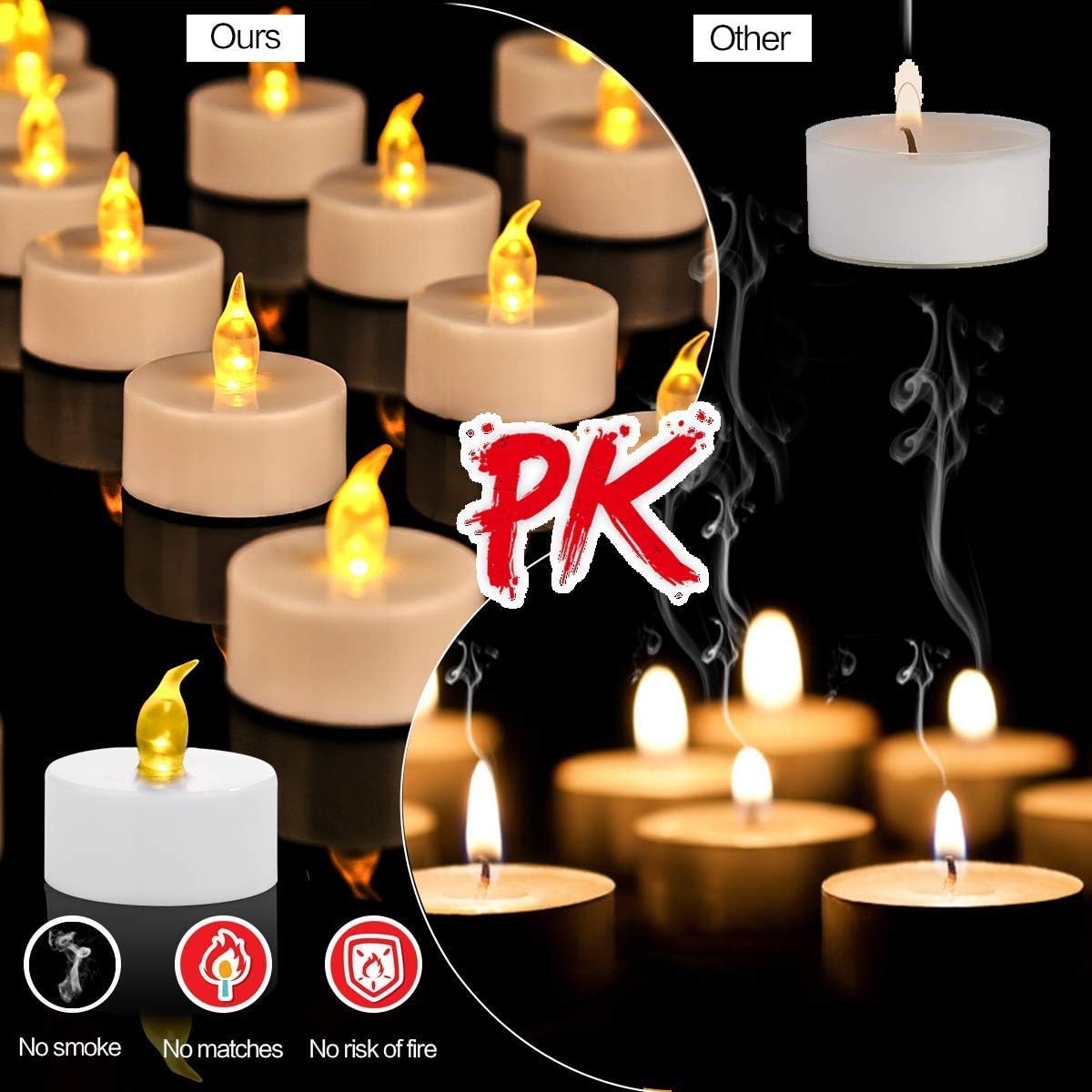 Thumbnail 5 de HANZIM Tea Lights 50 Pack LED