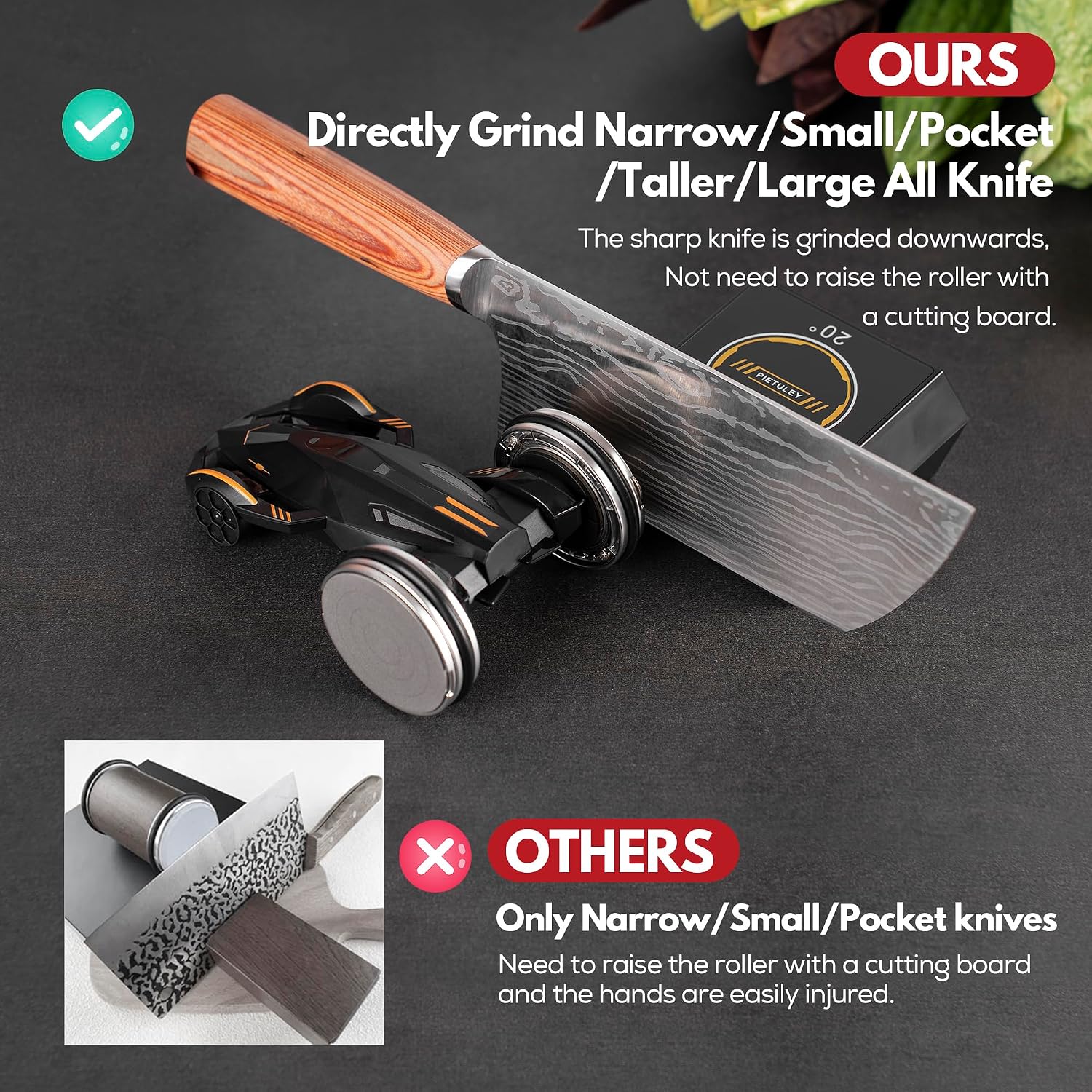 Thumbnail 1 de Pietuley Rolling Knife Sharpener kit