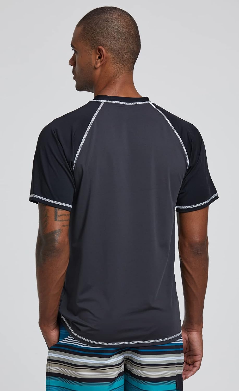 Detalle de YuKaiChen Men's Rash Vest UPF 50+ Short Sleeve Swim Shirt for Surfing and Water Sports