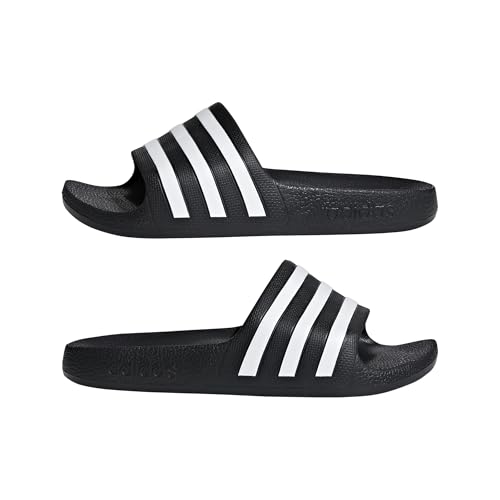 Thumbnail 8 de adidas Adilette Aqua Slides Kids: sandalias sin cordones para niños, Core Black/Cloud White, 35 EU