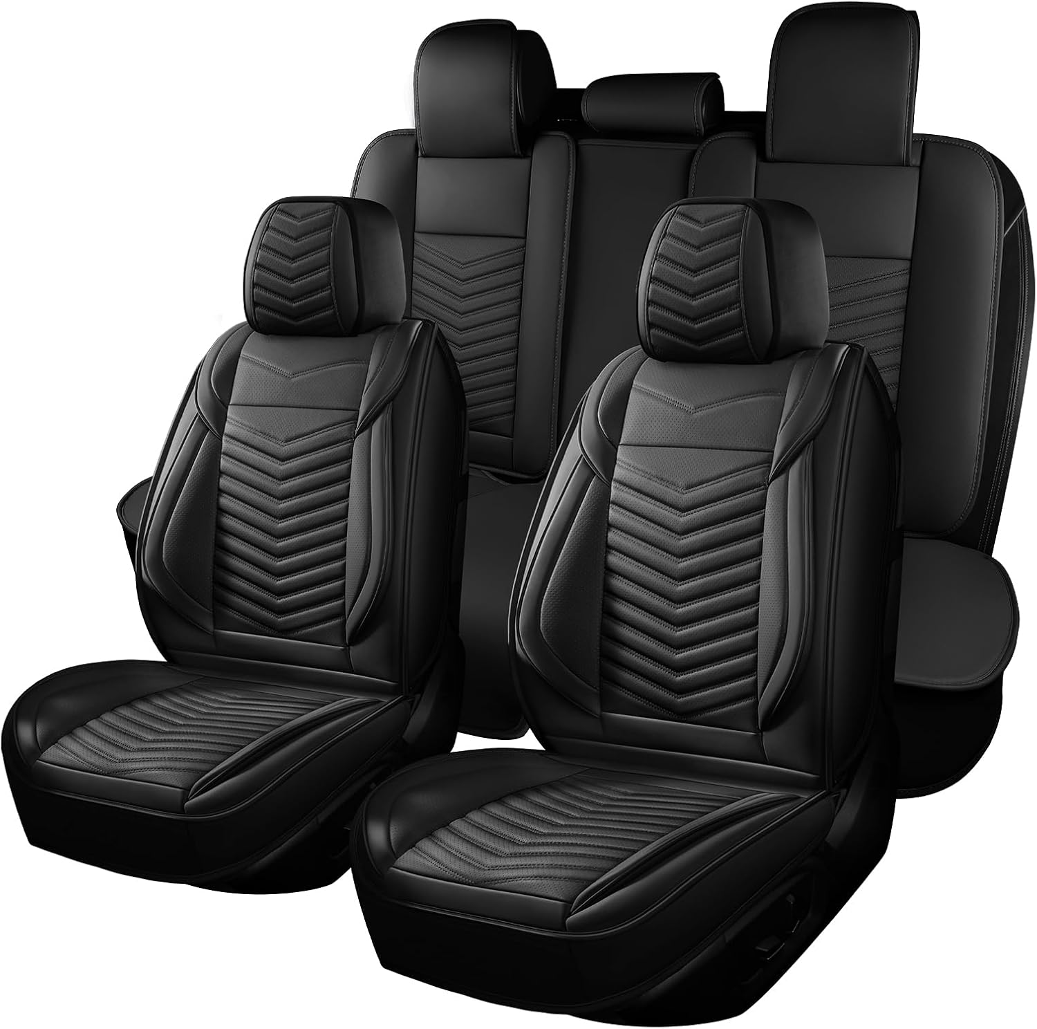 Detalle de HChengkikz Nappa Leather Car Seat Covers Full Set