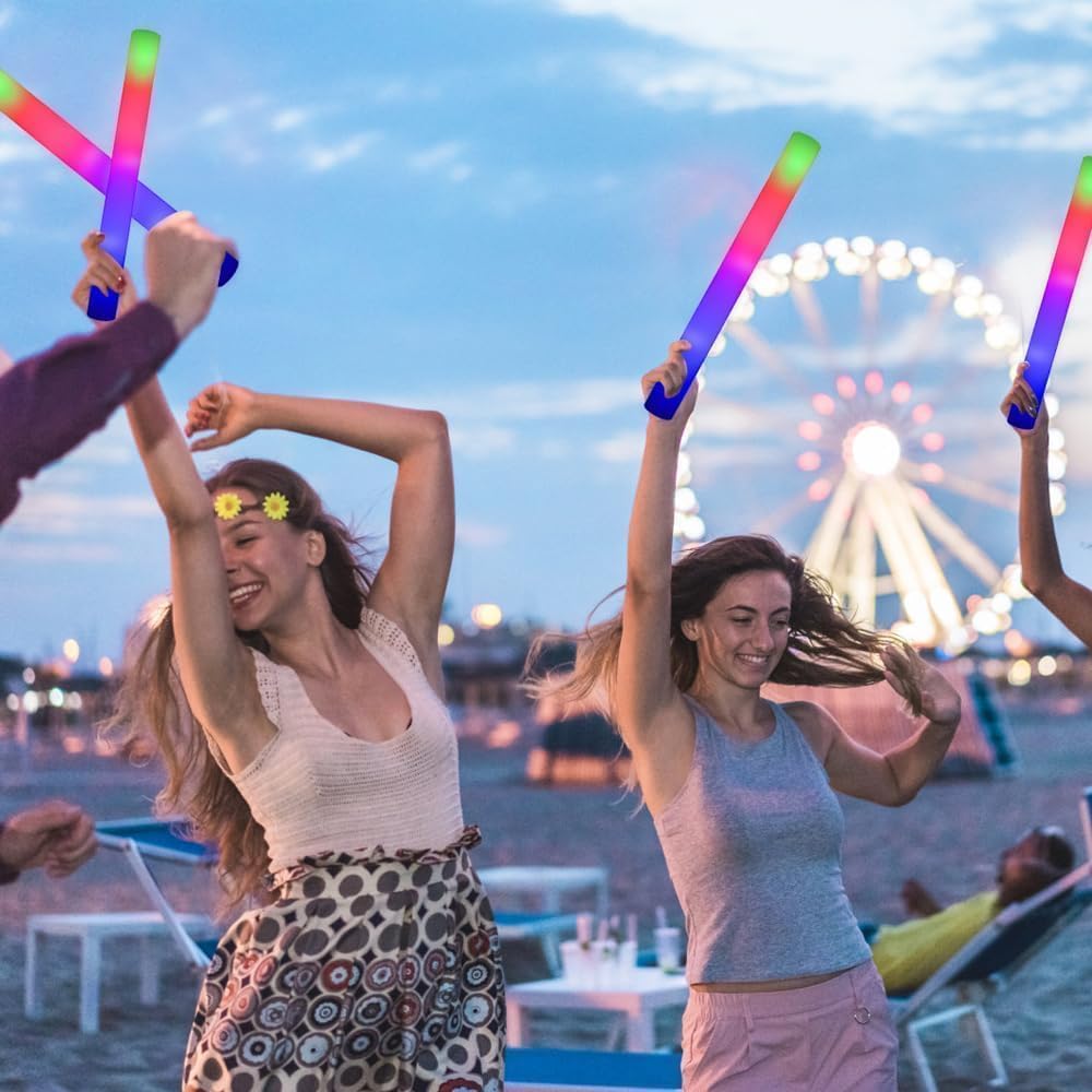 Thumbnail 4 de 50PCS LED Foam Glow Sticks Bulk — Party Favors 🎉