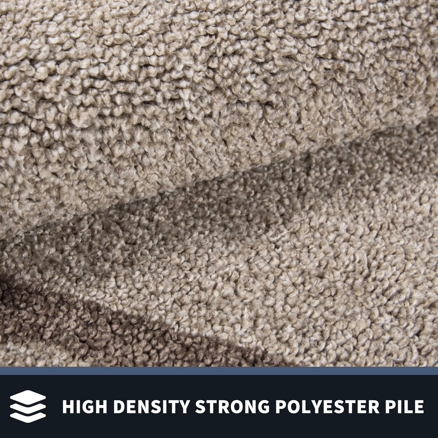 Detalle de PURRUGS Dirt Trapping Door Mat 32" x 48" – Non-Slip, Machine Washable, Beige & Grayish Brown