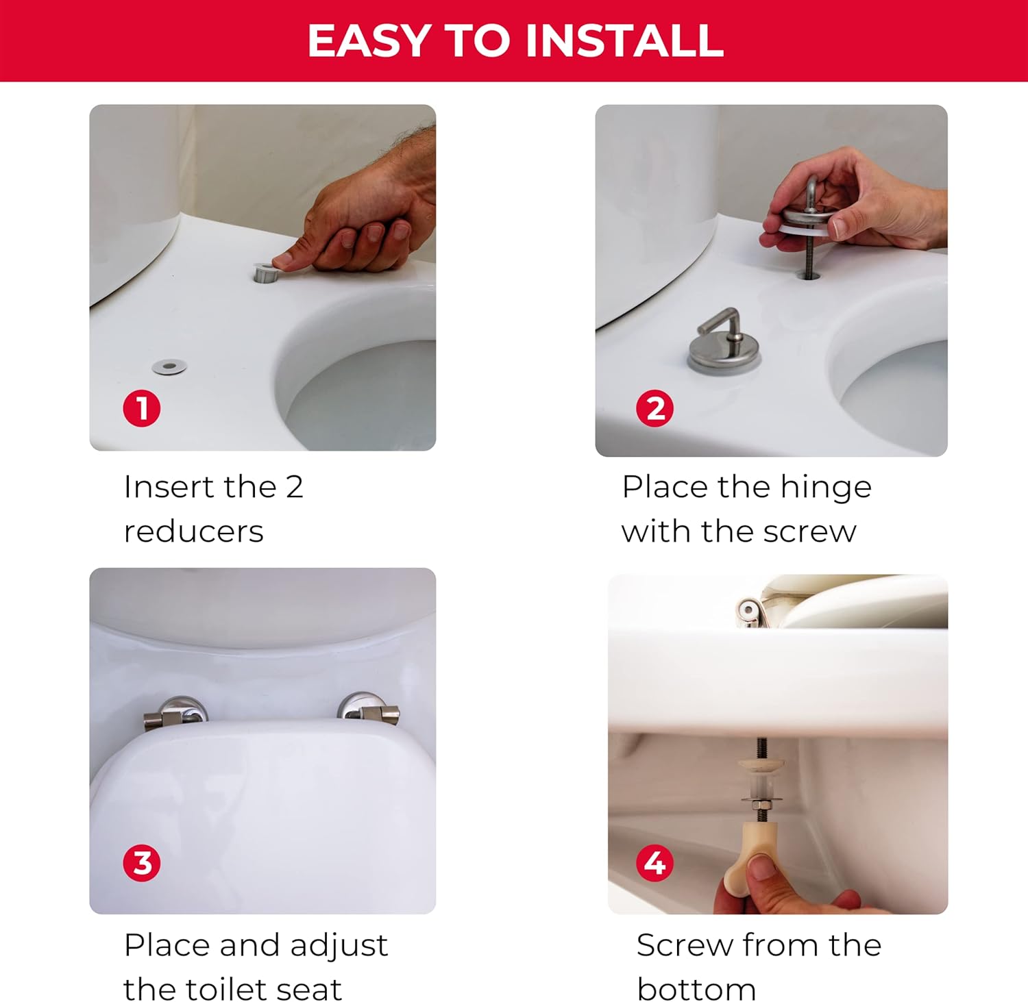 Thumbnail 5 de Wirquin 20723909 Abattant WC Woody en MDF FSC avec top fix et charnières inox