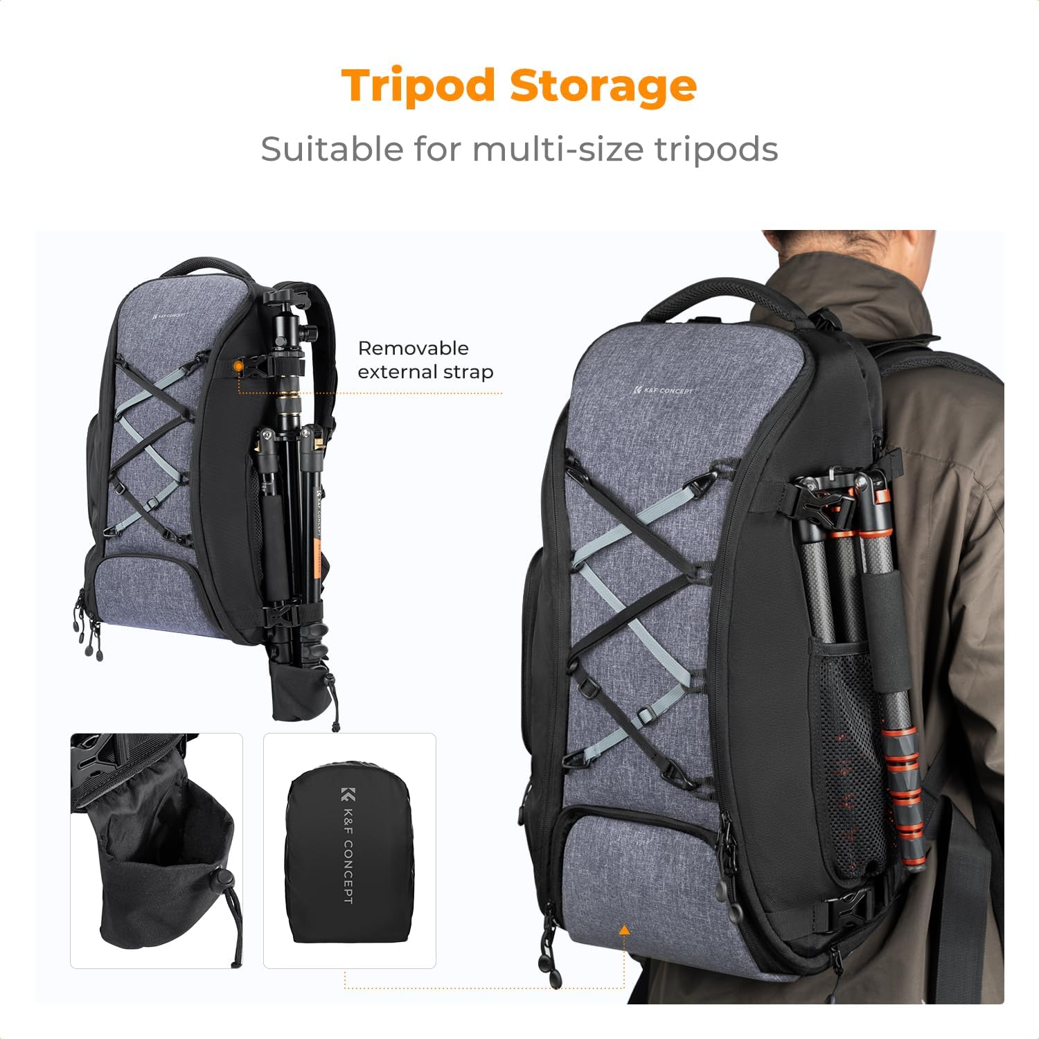 Detalle de K&F CONCEPT Fotorucksack 30L für DSLR