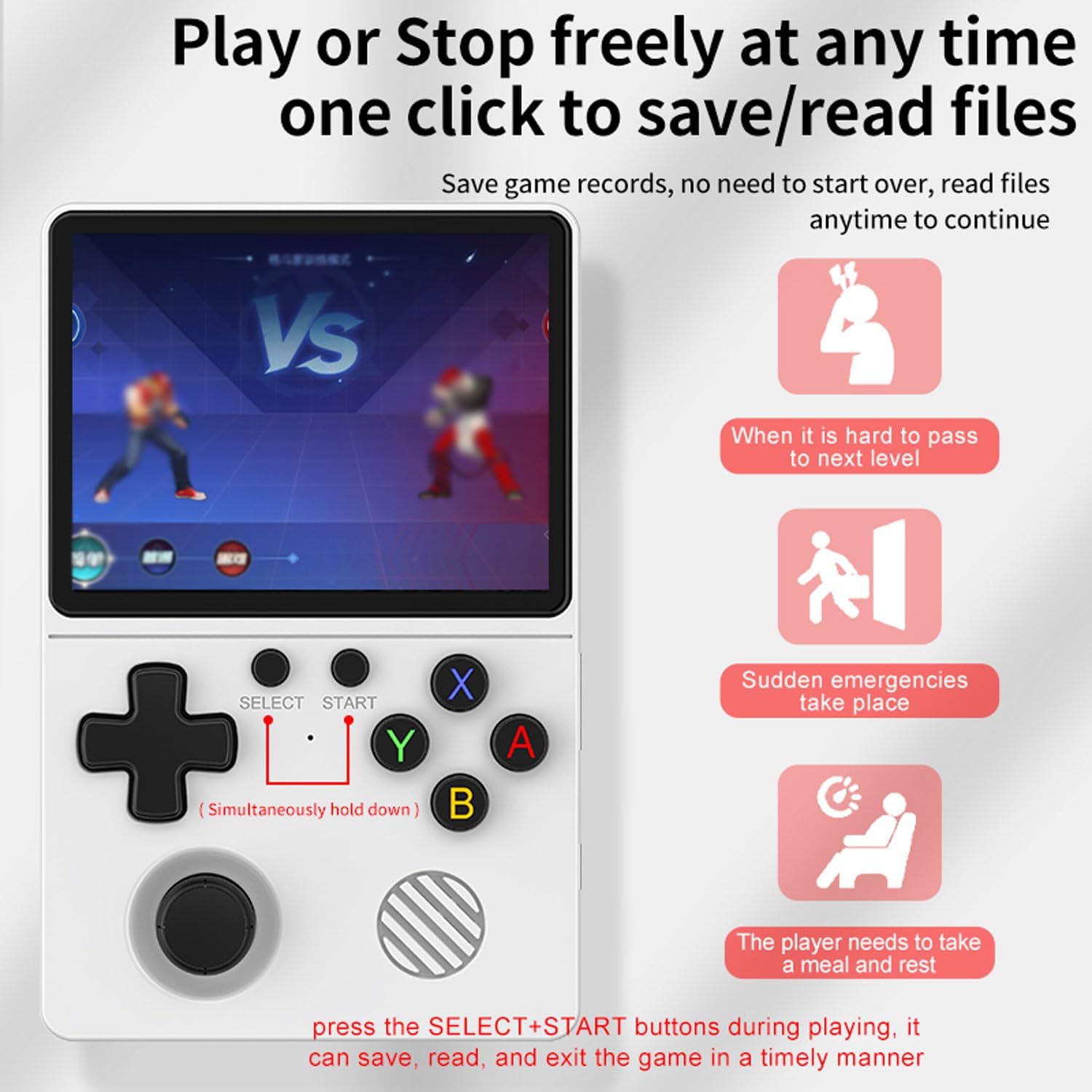 Detalle de Portable retro game console 23,000 classic games