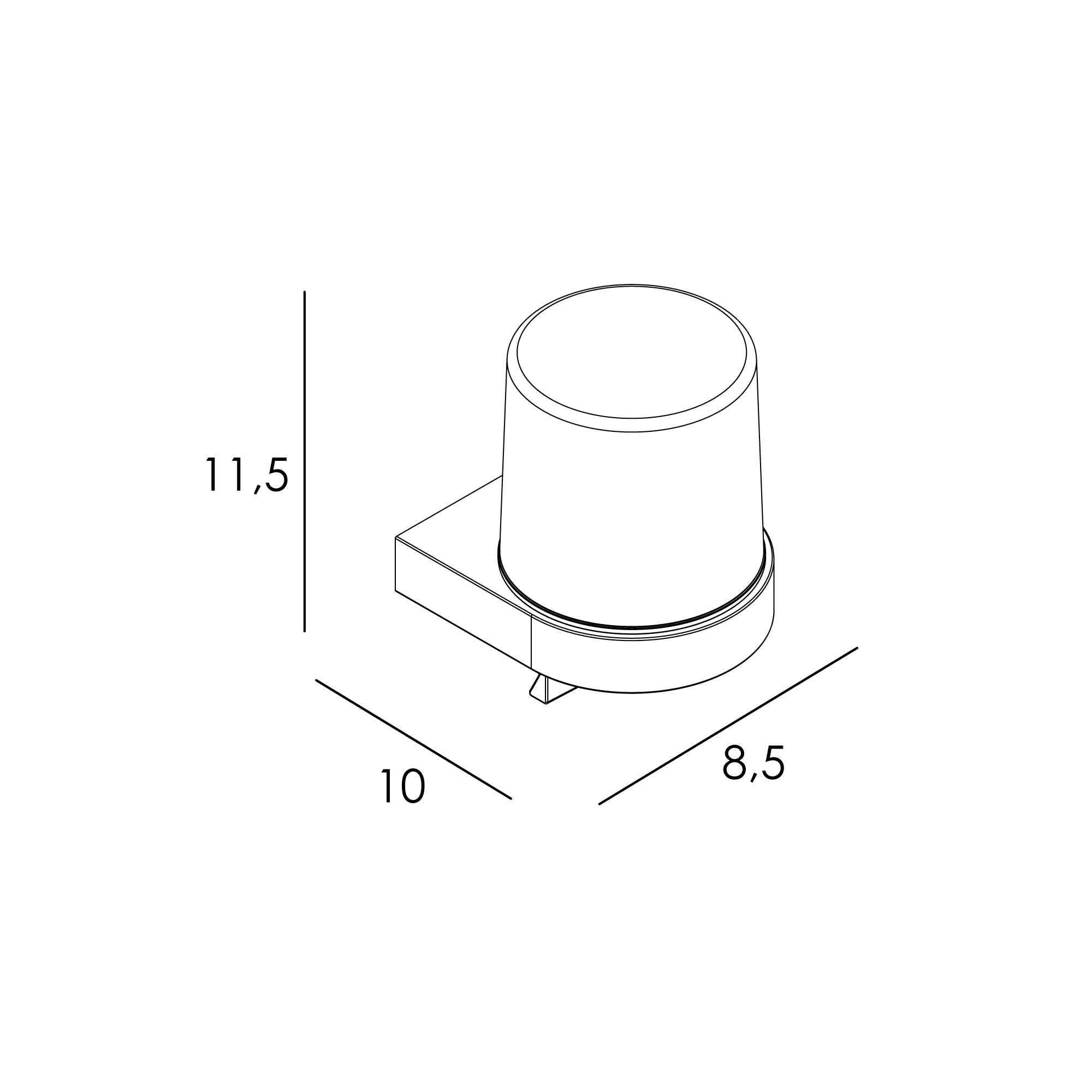 Thumbnail 1 de Manillons Torrent Dosificador de jabón de pared cilíndrico 🚿