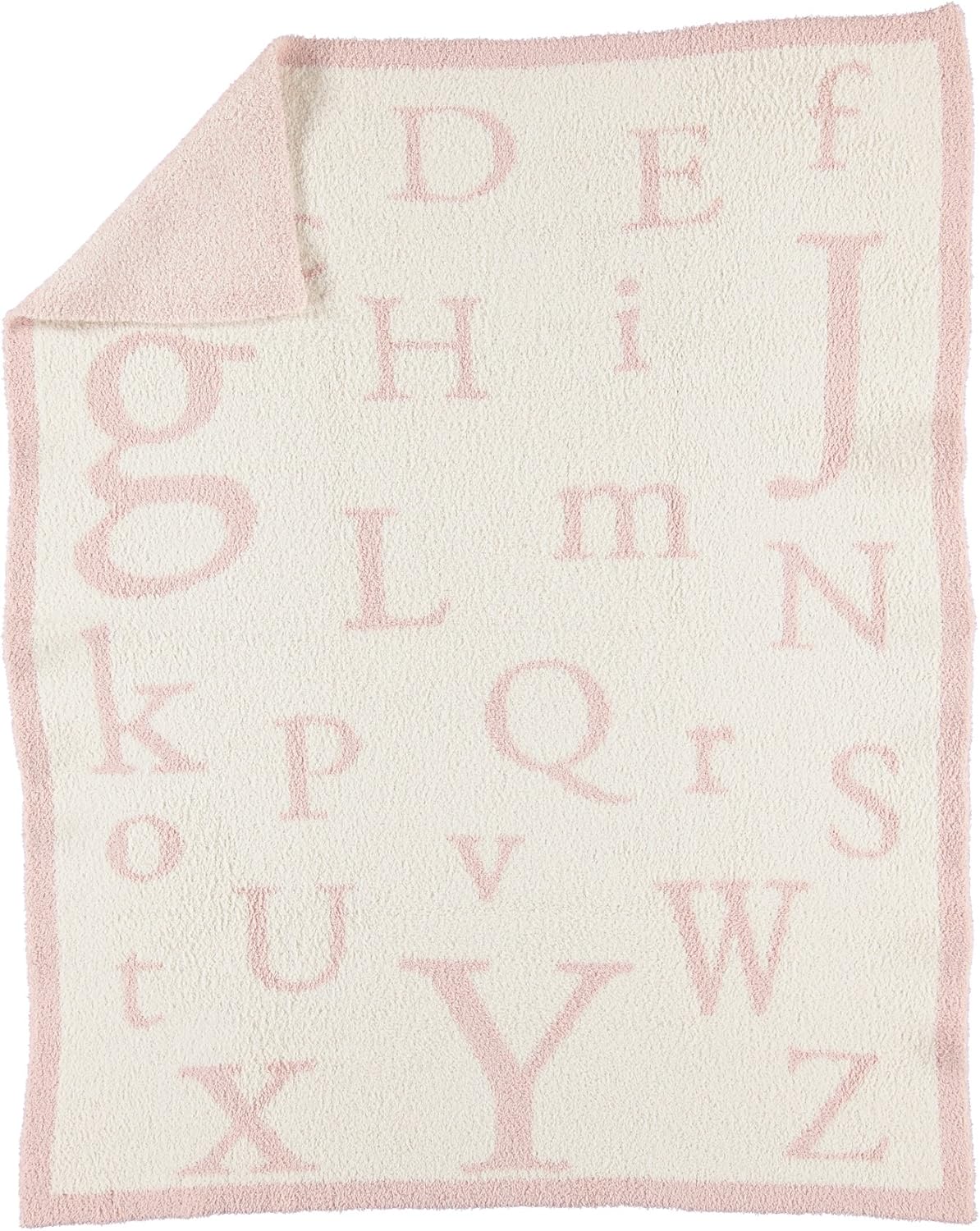 Detalle 2 de Barefoot Dreams CozyChic ABC Blanket, Ocean/Cream