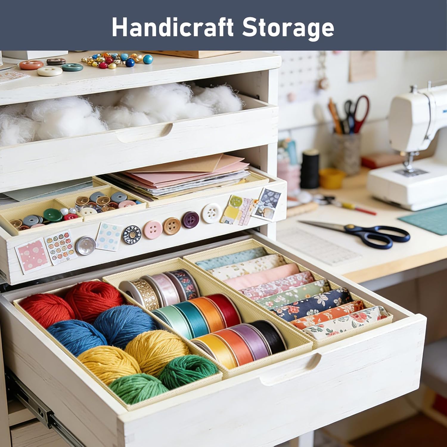 Thumbnail 6 de DIMJ Drawer Organizer, 12-Piece Closet Storage