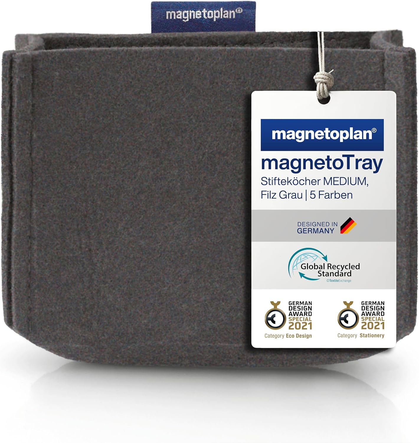 Thumbnail 6 de magnetoplan magnetoTray ecoAware Gr�n – magnetischer Schreibtisch-Organizer aus 100% recyceltem PET-Filz