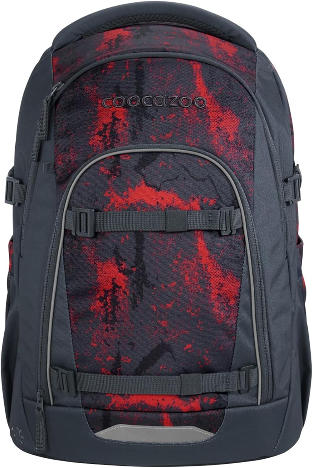 Detalle de Coocazoo Mate Schulrucksack Broken Black – Ergonomischer Tornister, 30 L, höhen- & größenverstellbar