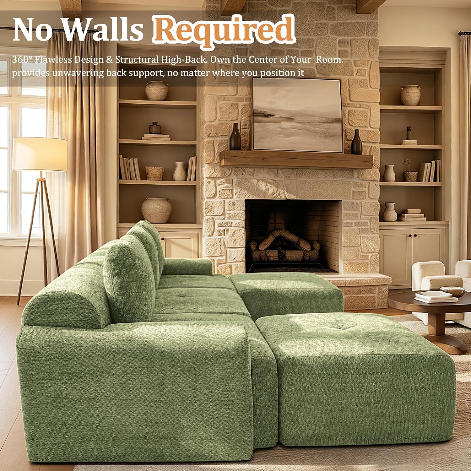 Detalle de VYUXWO Modular Sofa, 85-Inch