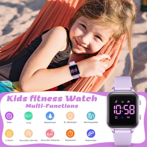 Thumbnail 4 de Timever Reloj Digital para Niños con Podómetro y Alarma – Sin App ni Teléfono