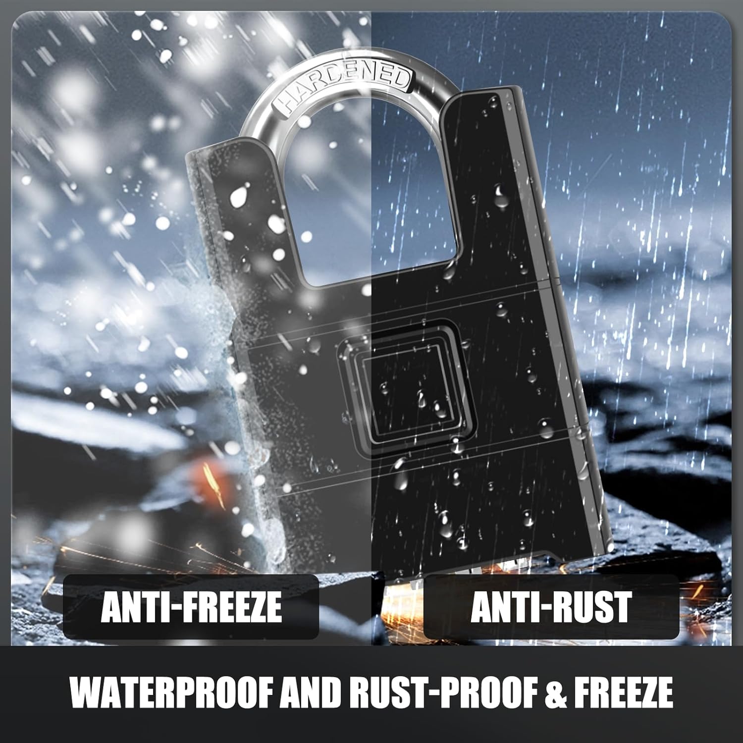 Thumbnail 2 de Diyife Large Heavy Duty 54mm 4-digit combination padlock 🔐