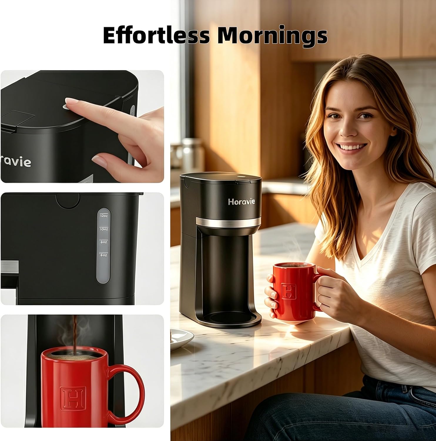Thumbnail 6 de Horavie Mini Coffee Maker 6–12 oz.