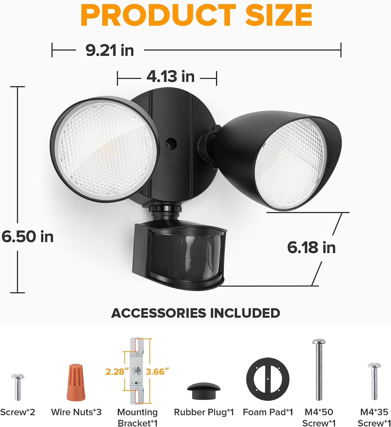 Detalle 2 de LUTEC 4012 32W LED Outdoor Security Light, 3,500 Lumens, Motion Sensor