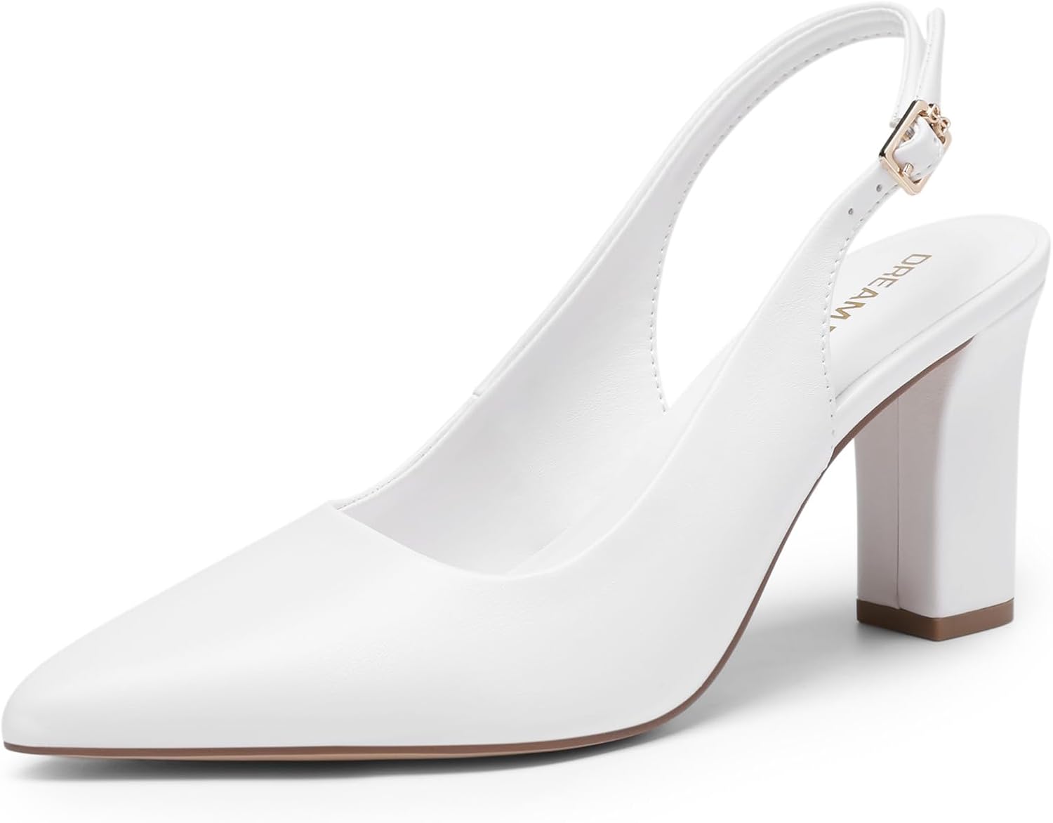 Detalle de DREAM PAIRS Scarpe da donna slingback con tacco a blocco