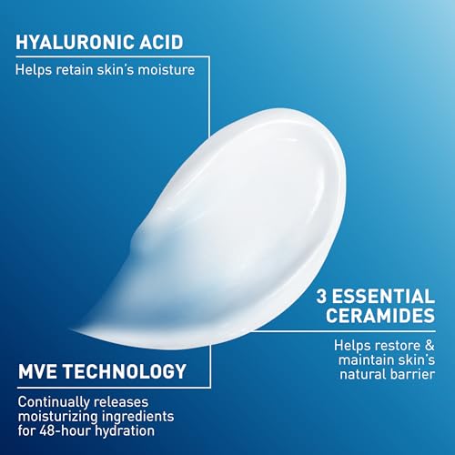 Detalle 2 de CeraVe Moisturizing Cream: Face & Body Moisturizer for Dry Skin, 19oz