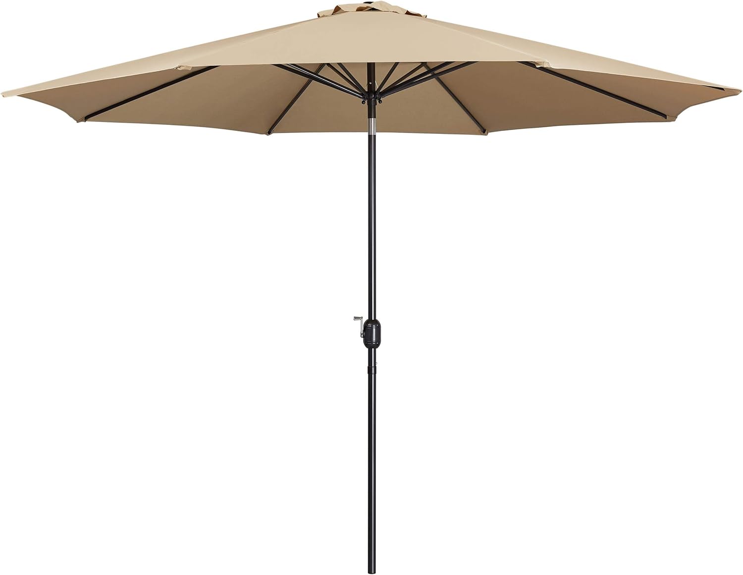 Detalle de Yaheetech Ombrellone da Giardino Esterno Portatile Inclinabile Ø223 cm con Manovella e Telo in Poliestere