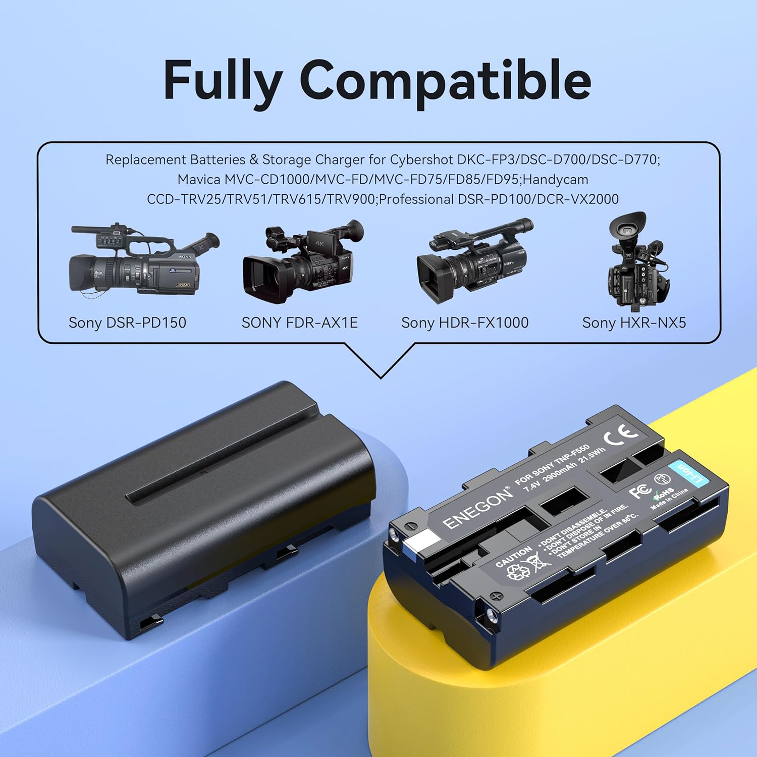 Detalle 2 de ENEGON NP-F550 batería 2900mAh