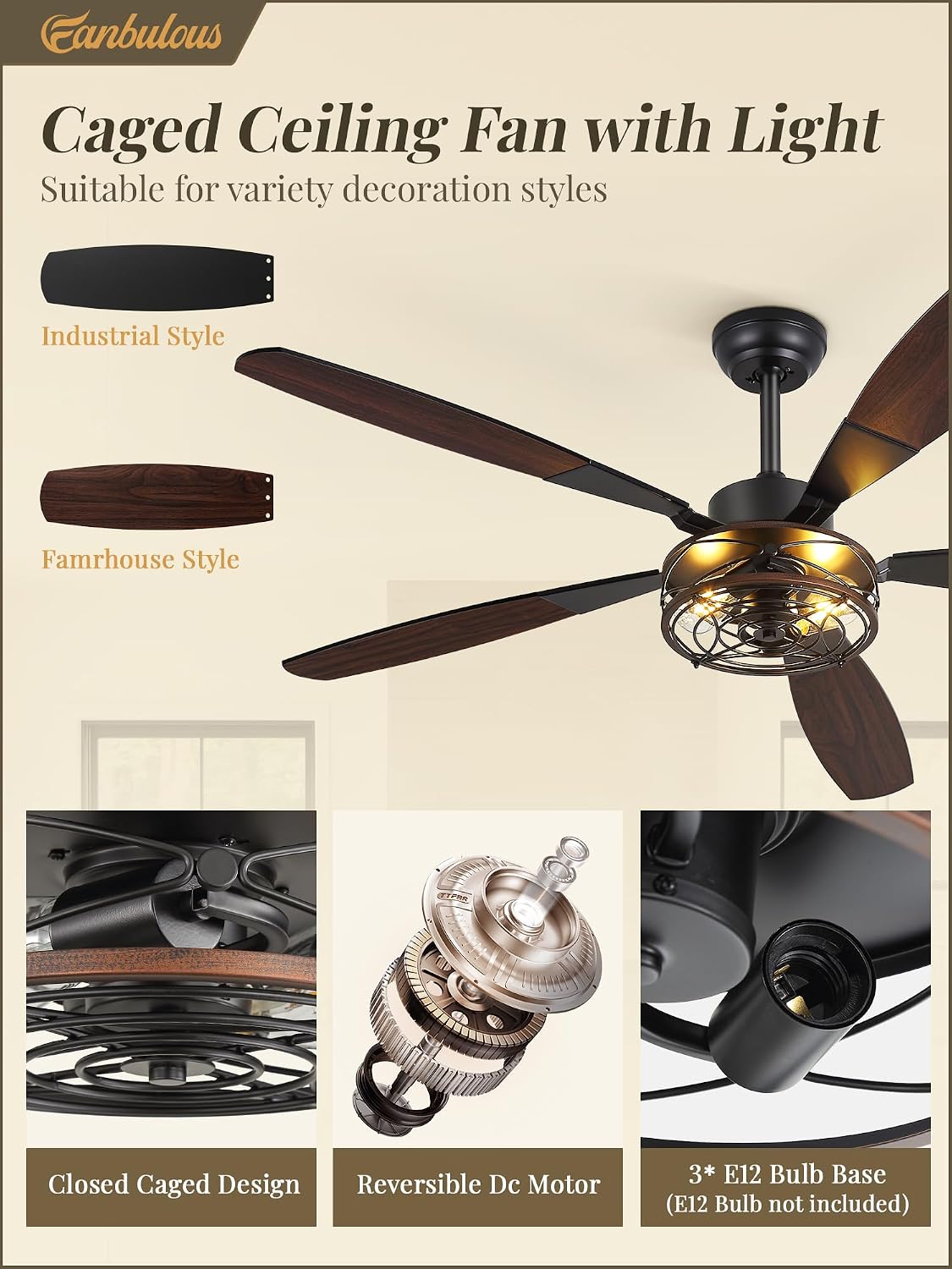 Thumbnail 2 de Fanbulous 60-Inch Ceiling Fan