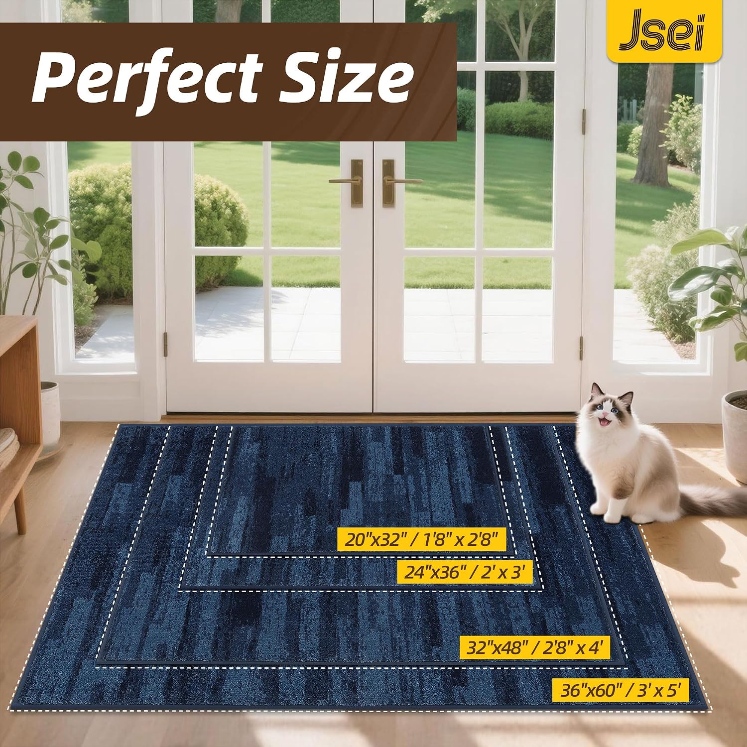 Detalle 2 de Tapis anti-salissures 60x90 cm JSEI