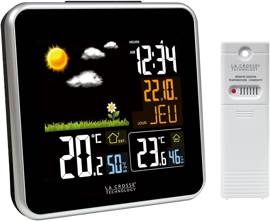 Thumbnail 2 de La Crosse Technology WS6821 : station météo avec écran coloré et suivi intérieur/extérieur