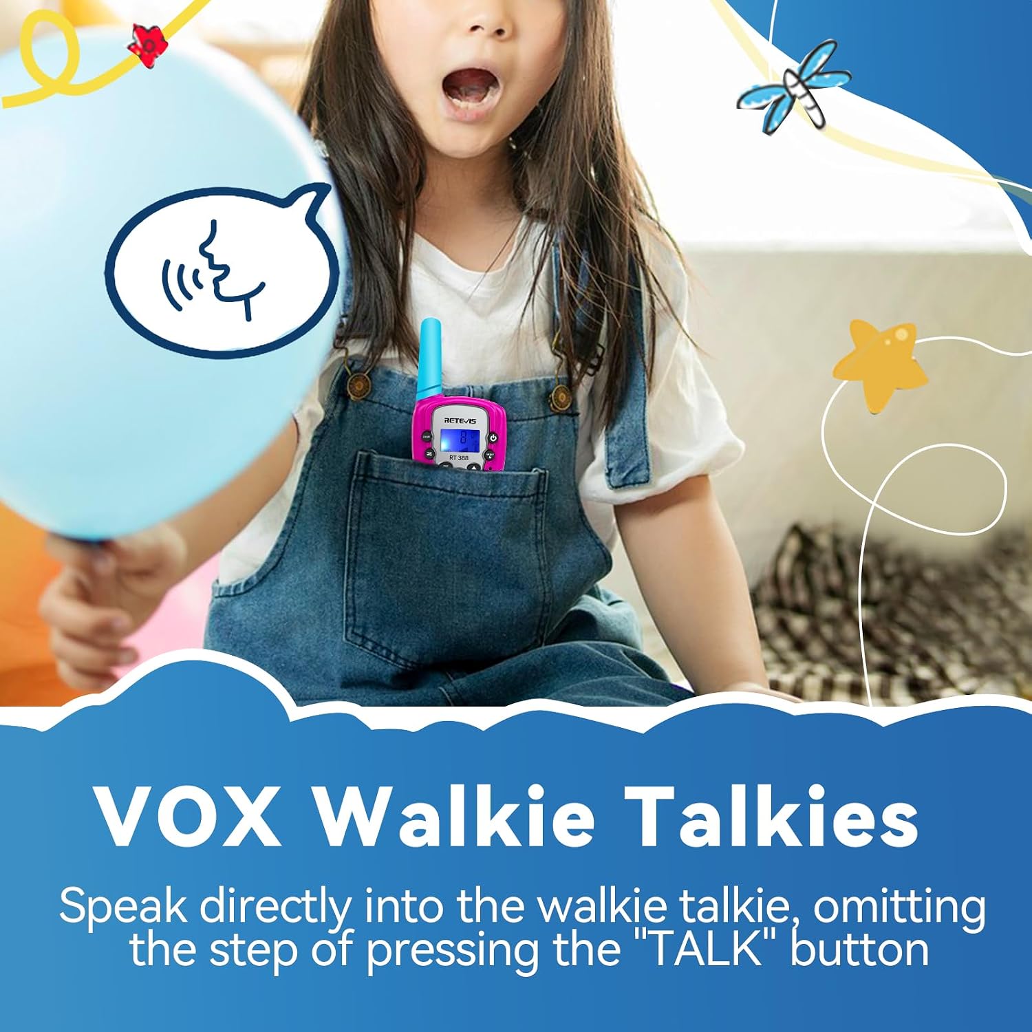 Thumbnail 6 de Retevis RT388 Walkie Talkie per Bambini