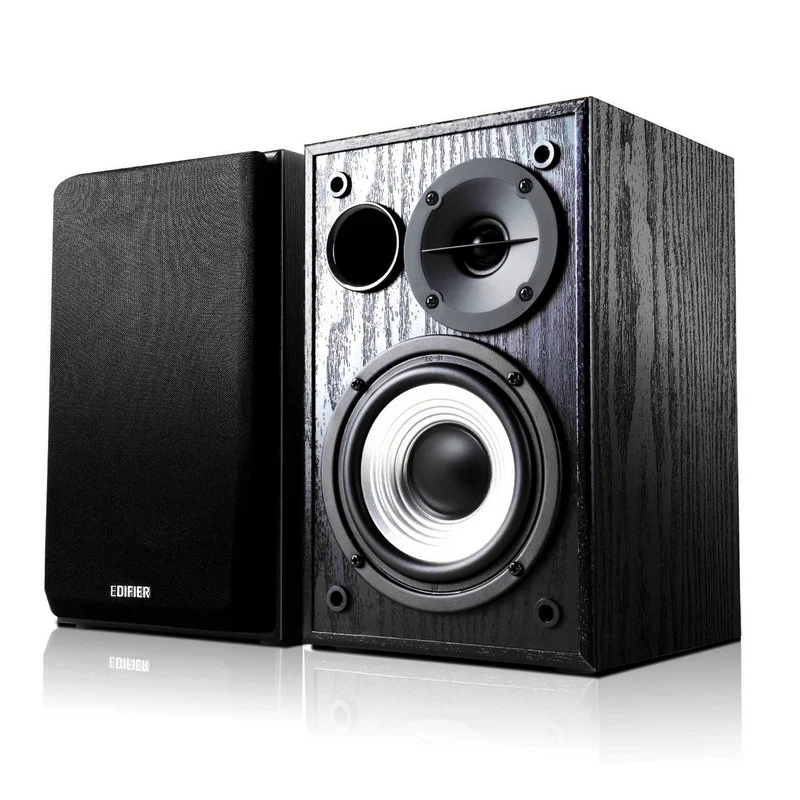 Detalle de Edifier R980T Altavoces 2.0 Negro: compactos, potentes y versátiles para escritorio