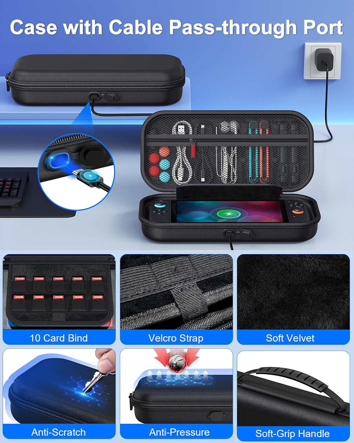 Detalle de FYOUNG Switch 2 23‑in‑1 Case Bundle 2025