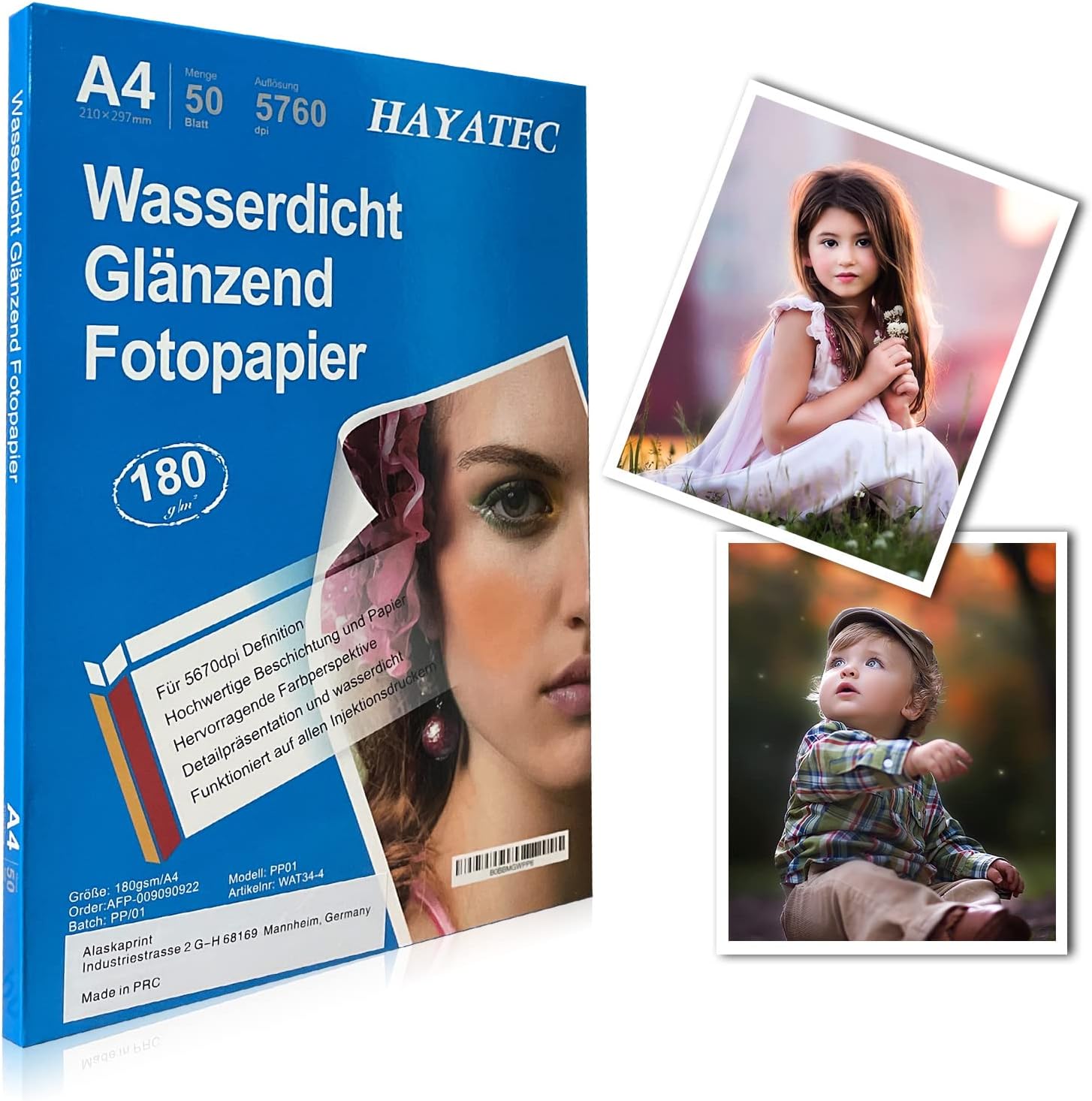 50 Blatt Fotopapier A4 180 g/m² hochglänzend