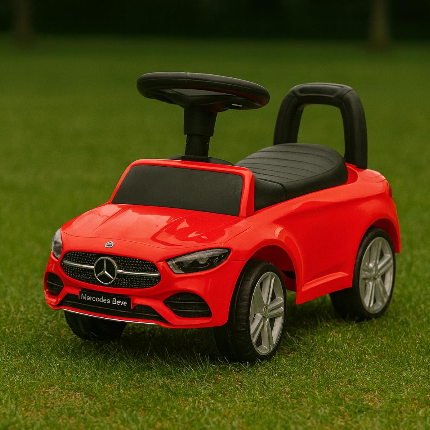 Thumbnail 6 de Baroni Toys Mercedes Ride-On pour Enfants 1–4 ans – Rouge, phares LED et sons réalistes