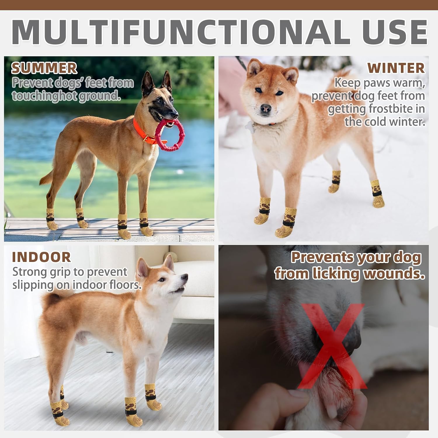Thumbnail 4 de KOOLTAIL Dog Socks Small/Medium